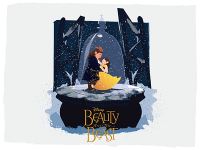 Beauty and the beast - Illustration