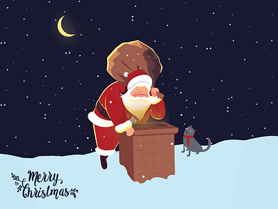 Christmas & Santa Claus christmas christmas tree design gift graphic happy new year holiday illustration merry christmas santa santa claus winters