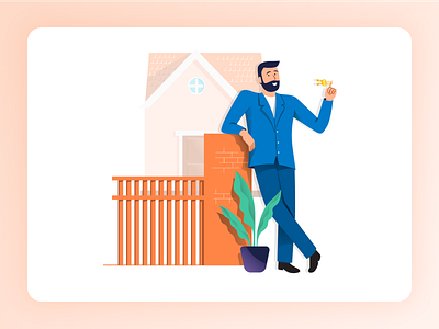 Rubique - Illustrations animation character design design dream family finance flat graphic design home home loan house illustration logo procreator sketch type typography ui ux web
