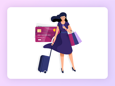 Rubique - Illustrations animation character design credit card design dreams finance flat flight graphic design illustration logo procreator shopping sketch travel type typography ui ux web