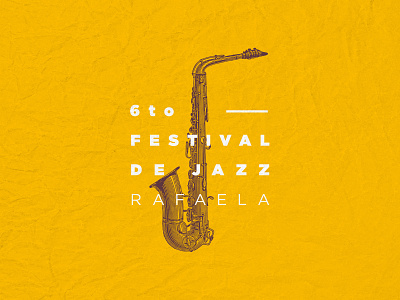 Rafaela Jazz Festival argentina branding concert festival identity jazz live music photoshop saxophone texture yellow