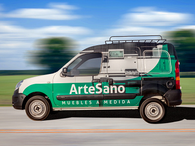Artesano Car Wrap argentina car wrap design forniture green kangoo photograhy photoshop art renault road speed speedart vinyl vinyl wrap