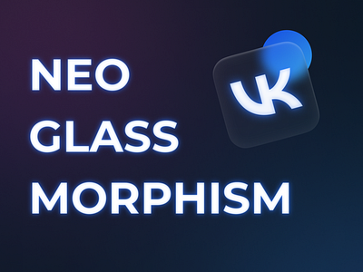 Neoglassmorphism VK icon