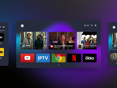 Polar TV OS design interface os player smart tv tv tv interface tv os ui ux