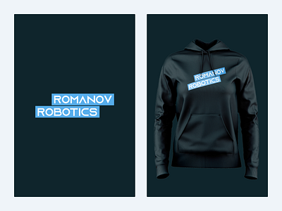 Romanov robotics – logo design branding logo robot robot logo robotics