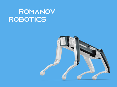 Romanov robotics – logo design branding identity logo logo design robot robotics