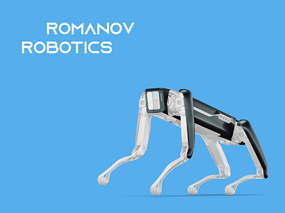 Romanov robotics – logo design branding identity logo logo design robot robotics