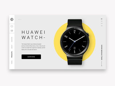 Huawei watch huawei lending promo shop ui ux watch