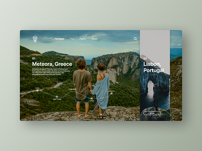 Smart Tour banner design greece interface lisbon meteora portugal tour travel ui ux web