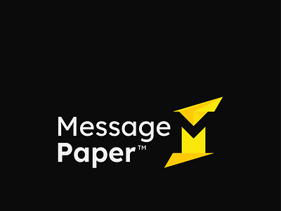 Message Paper Logo Design