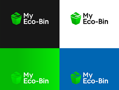 My Eco-Bin Logo Design. brand identity branding branding design creative logo eco bin eco logo graphic design logo logo concept logo design idea minimal logo minimalistic logo my eco bin logo nature cleaning logo professional logo social awareness logo social organisations logo