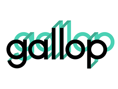 Gallop illustration illustrator lettering ligature logo type typography
