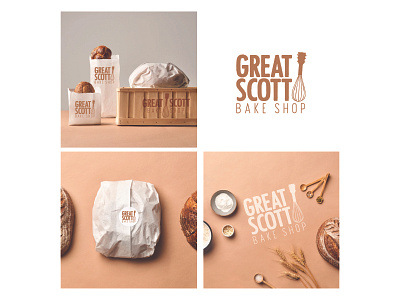 Great Scott Bake Shop branding design graphics logo