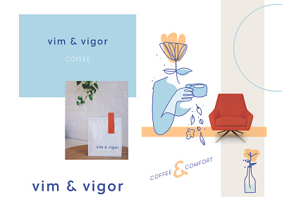 VIM AND VIGOR branding design graphics icon illustration logo logotype wordmark