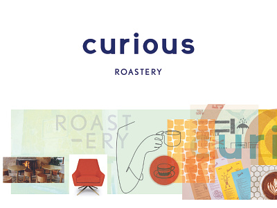 CURIOUS ROASTERY branding design graphics illustration logo logotype vector wordmark