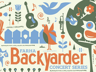 Backyarder Concert Series Illustration design illustration
