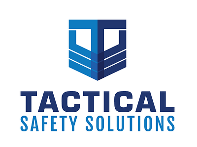 Tactical Safety Solutions Logo Lockup design logo