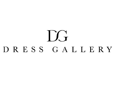 Dress Gallery Logo Lockup design logo