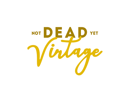 Not Dead Yet Vintage Logo logo