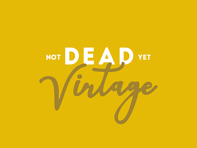 Not Dead Yet Vintage Logo logo