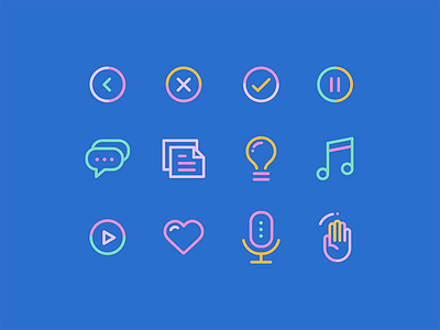 Set of Icons for Vale 97.5