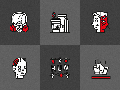 NETFLIX | Top Series Icons icons illustration netflix outline series vector