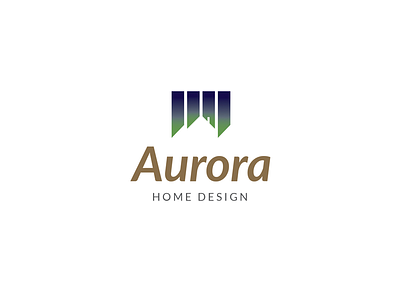 Aurora aurora home design logo