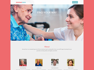 avenuecare - landing page landing page