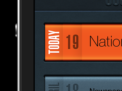 UI Prototype app iphone orange ui