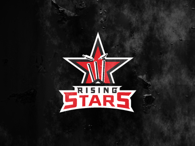 Rising Stars Logo cricket logo sports star