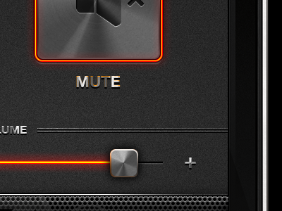 iOS UI ios metal music mute sound volume