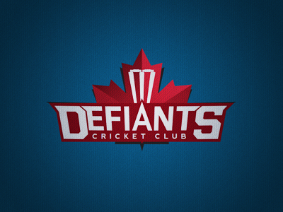 Defiants Emblem canada cricket emblem logo maple leaf sports