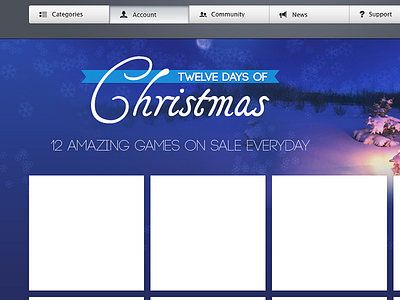 12 days of x-mas christmas website