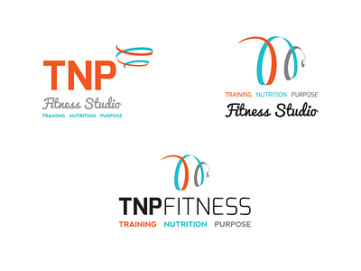 Fitness Logo fitness ribbon studio tnp