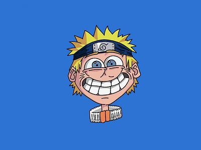 Lowbrow Naruto anime cartoon character face funny happy naruto series smile