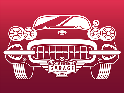 '59 Corvette branding color theory design graphic design illustration logo printable