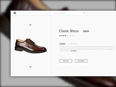 Single Product (Daily UI #012) 012 dailyui design ecommerce graphic design photoshop ui ui design user interface user interface design web web design