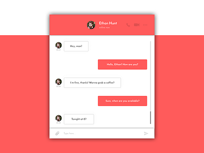 Direct Messaging (Daily UI #013) 013 dailyui design direct messagingr graphic design photoshop ui ui design user interface user interface design web web design