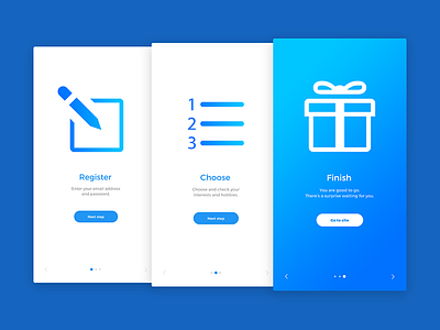 Onboarding (Daily UI #023) 023 dailyui design graphic design photoshop ui ui design user interface user interface design web web design