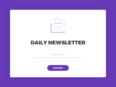 Subscribe (Daily UI #026)