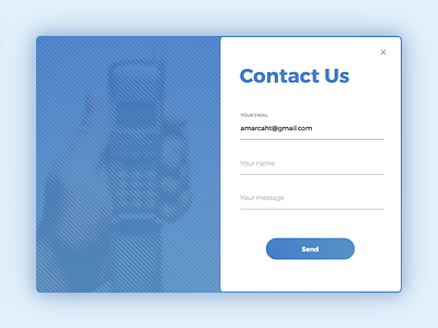 Contact Us (Daily UI #028) 028 contact dailyui design graphic design photoshop ui ui design user interface user interface design web web design