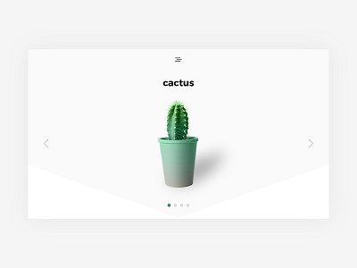 Cactus cactus design minimal photoshop ui uiux user experience user interface ux visual design web web design