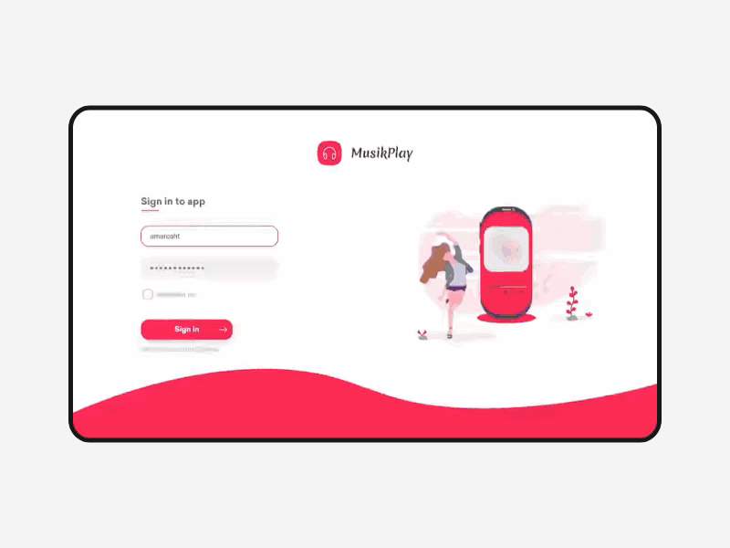 Music Player Animation adobexd animate animation app design flat minimal music ui ui design uiux user experience user interface user interface design ux ux animation ux design web web design xd