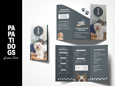 PAPATIDOGS trifold brochure.