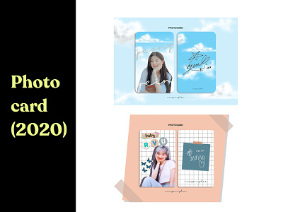 Kpop Photocard. (2020) design graphic design kpop photocard