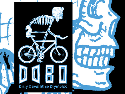 Ride Bikes! bike design fixed gear graphic design hand drawn illustration ink poster skeleton skull sticker t shirt