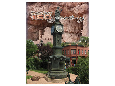 Manitou Springs - 150 Years Strong graphic design typography
