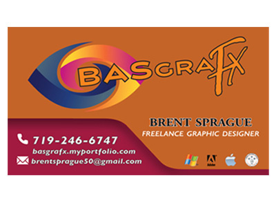 BASGRAFX Vision Card with Reimagined LOGO branding graphic design logo typography vector