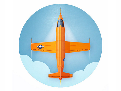 Chasing Demons bell x 1 illustration illustrator jet plane rocket