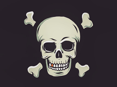 Bones bones jolly roger skull